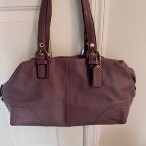 Purple Coach Leather Bag - April 2011 - looks brand new